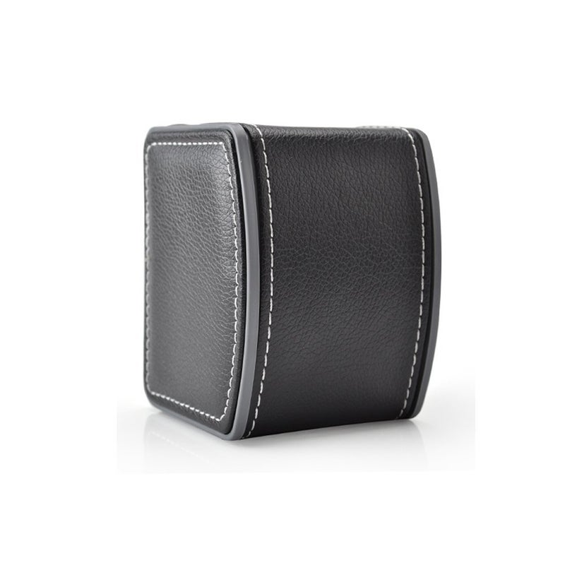 Hunger PU Leather Single Bracelet Bangle Jewelry Watch Gift Box (Black) - Image 2